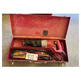 MILWAUKEE RECIPROCATING SAW WITH BLADES, ELECTRIC