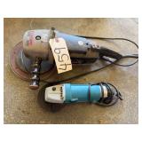 CRAFTSMAN TWO SPEED SANDER AND UNMARKED ANGLE GRINDER, BOTH ELECTRIC
