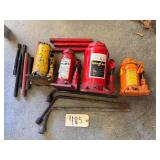 20 TON DETROIT POWER HYDRAULIC JACK, 12 TON HYDRAULIC JACK, 15 TON KMART HYDRAULIC JACK AND OTHER HYDRAULIC JACK AND TIRE IRONS