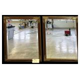 2 FRAMED MIRRORS 26 X 32