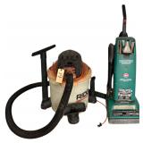 RIDGID 5 HP, 12 GAL. SHOP VACUUM, HOOVER DIMENSIONS UPRIGHT VACUUM