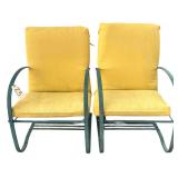 2 ALUMINUM GREEN OUTDOOR ROCKERS