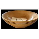 ASH HAND-TURNED BOWL APPROX. 9.5” DIAMETER