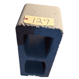 4X PAINTED CURVED CINDER BLOCKS