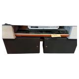 BANG AND OLUFSEN RECEIVER W/ TURNTABLE BIOCENTER 7700 AS-IS, JVC XV-N3 DVD/CD PLAYER, 2 YAMAHA SPEAKERS