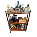 WOODEN 3-TIER SHELF (CONTENTS NOT INCLUDED)