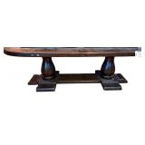OVULAR WOODEN COFFEE TABLE APPROX. 56” LONG X 22” WIDE X 17.5” TALL
