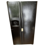 FRIGIDAIRE SIDE-BY-SIDE REFRIGERATOR/FREEZER, MODEL FRS6LF7FB9. APPROX. 26 CU. FT. CAPACITY WITH ICE MAKER HOOKUP. MEASURES 35.88" WIDE X 31.75" DEEP X 68.5" HIGH