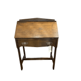 ANTIQUE OAK 1-DRAWER SECRETARY APPROX. 39” TALL X 28” WIDE X 15” DEEP