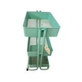 3-TIER METAL ART CART W/ ROLLERS