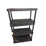 5-TIER PLASTIC SHELF (SET OF 4 ARMS MISSING)