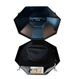 RESISTOL FELT LADIES’ HAT SIZE 6-7/8 W/ GLOVE AND HARD CARRYING CASE