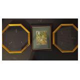 2 HEXAGONAL SHADOWBOX-STYLE FRAMES FOR COLLECTORS