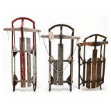 3 SLEDS/TOBOGGANS - AS FOUND