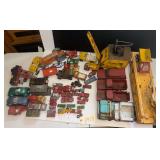 LARGE LOT OF DIE-CAST TOY VEHICLES TO INCLUDE TOOTSIE, TONKA, MATCHBOX, NYLINT, AND OTHERS; ALL AS-FOUND WITH RUST, READY FOR RESTORATION