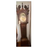 COLONIAL MANUFACTURING CO. GRANDFATHER CLOCK, “ZEELAND,” WITH WEIGHTS AND PENDULUM; UNTESTED