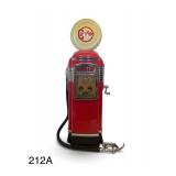 PLASTIC ELECTRIC RADIO IN THE FORM OF A VINTAGE GAS PUMP, APPROX. 23" TALL, UNTESTED