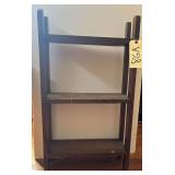 SMALL ALL-WOOD MISSION-STYLE SHELF, APPROX. 36" TALL