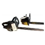 2 GAS-POWERED CHAIN SAWS (UNTESTED) - 1 CRAFTSMAN 18”, 1 EAGER BEAVER 14”
