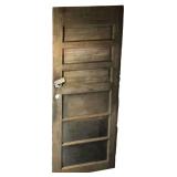 VINTAGE 6-PANEL SOLID WOOD DOOR - APPROX. 79" X 32"