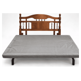 FULL-SIZE ADJUSTABLE BED FRAME, FULL-SIZE WOODEN HEAD BOARD, TWIN SIZE WOODEN HEAD BOARD