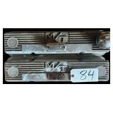 2 VINTAGE M/T ALUMINUM VALVE COVERS