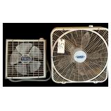 GALAXY BOX FAN, LASKO BOX FAN - BOTH WORKING