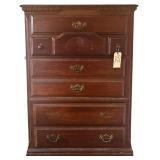 8-DRAWER WOODEN DRESSER - MISSING 1 PULL