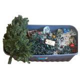 ASSORTED CHRISTMAS ITEMS TO INCLUDE ARTIFICIAL TREE, LIGHTING, ORNAMENTS, DECOR, ETC.