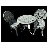 VINTAGE CAST IRON PATIO BISTRO SET
