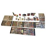 8 BINDERS CHOCK-FULL OF VINTAGE COLLECTIBLE NASCAR CARDS - APPEAR TO BE IN GOOD CONDITION; BILL ELLIOTT MCDONALD’S 1:64 SCALE DIE-CAST CAR, DALE EARNHARDT DIE-CAST CAR W/ PLAQUE, DALE EARNHARDT GLAS
