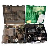 2 HITACHI 18V DRILL AND FLASHLIGHT SETS W/ 1 CHARGER; 2 DRILLS WORKING, 1 FLASHLIGHT WORKING/1 AS-FOUND, 2 BATTERIES WORKING/1 AS-FOUND