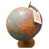 VINTAGE RAND MCNALLY WORLD GLOBE