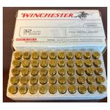 APPROX. 50 ROUNDS OF WINCHESTER .32 AUTO 71-GRAIN FULL-METAL-JACKET
