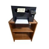DELL PRINTER/SCANNER, WOODEN STAND