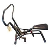 LIFESTYLER CARDIO FIT TOTAL BODY MOTION LOW IMPACT EXERCISE MACHINE, STAIR STEPPER AS-FOUND, 4 DUMBBELLS