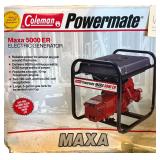 COLEMAN POWERMATE MAXA 5000 ER GENERATOR IN ORIGINAL BOX