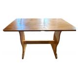 WOODEN LAUNDRY TABLE APPROX. 43” LONG X 27.75” WIDE X 28.75” TALL