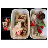 3 TOTES W/ LIDS TO INCLUDE ASSORTMENT OF CHRISTMAS DECOR