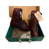 CHIPPEWA SIZE 9-1/2W LEATHER 9” BRIAR PITSTOP BOOTS NEW W/ TAGS