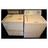 WHIRLPOOL WASHING MACHINE, HOTPOINT ELECTRIC DRYER