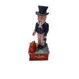 CAST-IRON UNCLE SAM MECHANICAL COIN BANK