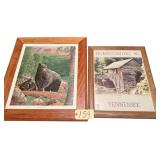 TENNESSEE HOMECOMING 1986 CABLE MILL, CADES COVE, TENNESSEE FRAMED PRINT; #216/500 “MOUNTAIN SHADOWS” BY LEDGERWOOD FRAMED PRINT