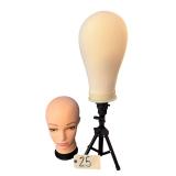 2 MANNEQUIN HEADS