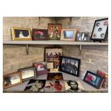 ASSORTMENT OF FRAMED “THE MONKEES” PHOTOS TO INCLUDE 1 THAT APPEARS TO BE AUTOGRAPHED, 4 “THE MONKEES” MOUSE PADS
