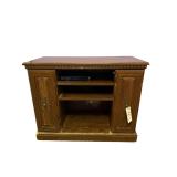 2-DOOR MEDIA CABINET APPROX. 28.5” TALL X 35.5” LONG X 17” DEEP