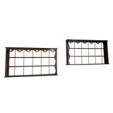 2 WOODEN WALL-HANGING HEART THEME WHATNOT SHELVES