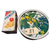 BIRDS OF AMERICA BY JOHN JAMES AUDUBON ROUND TIN, VINTAGE NABISCO CRACKER TIN