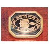 VINTAGE AUSTIN PEAY STATE UNIVERSITY PIN, MARKED JOSTENS 10K GOLD, TOTAL WEIGHT APPROX. 7.84 GRAMS