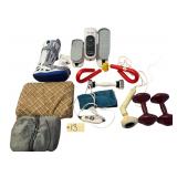 THIGHMASTER GOLD, SHAKE WEIGHT, MASSAGING HEATING PAD, OTHER HEATING PAD, MASSAGER, 2 DUMBBELLS, DEROYAL MEDICAL BOOT, UMAY FITNESS U5 ELLIPTICAL MACHINE